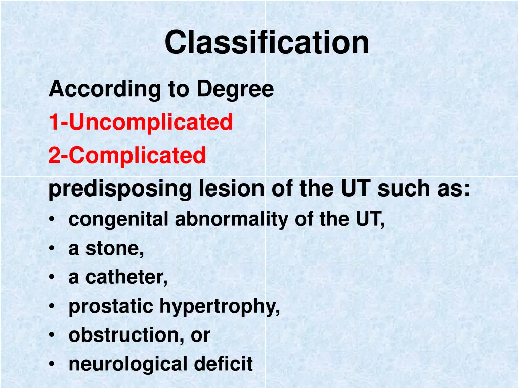 classification 1