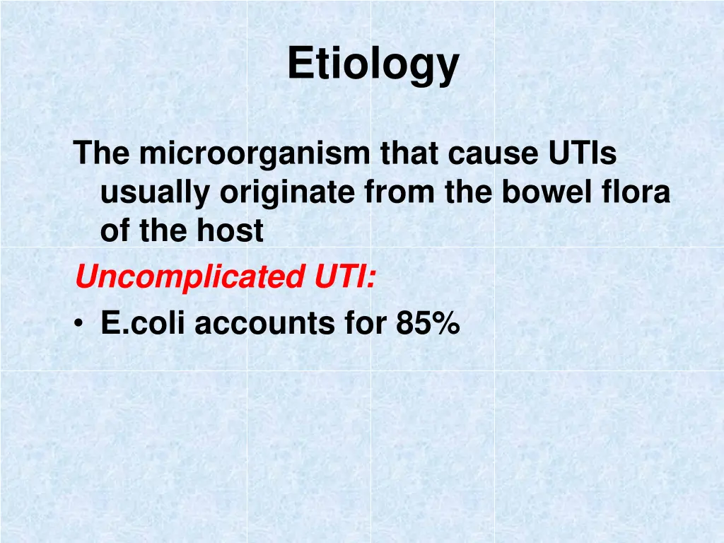 etiology