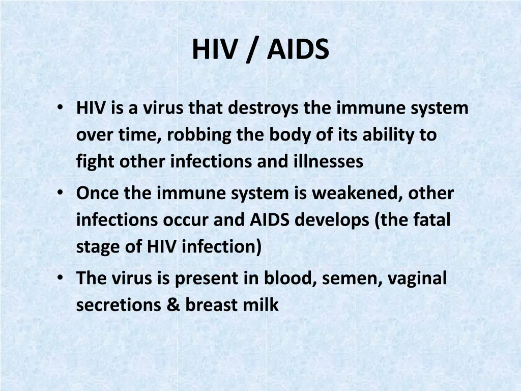 hiv aids