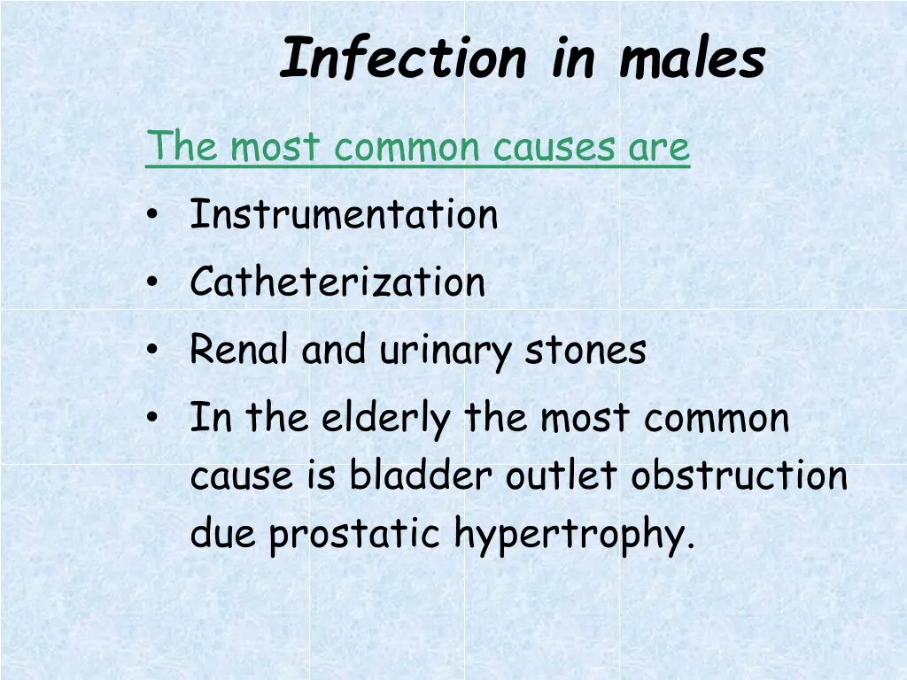 infection in males 1