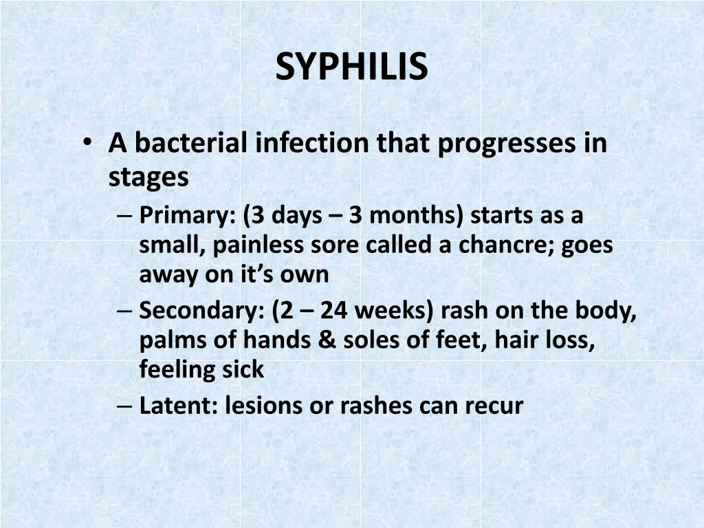 syphilis