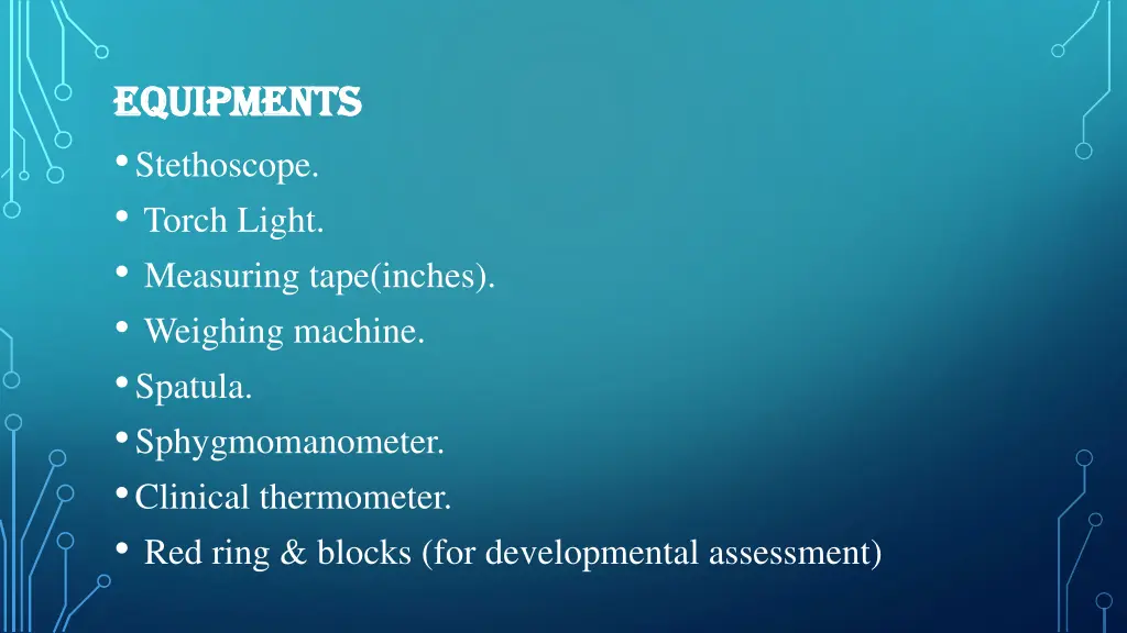 equipments equipments stethoscope torch light