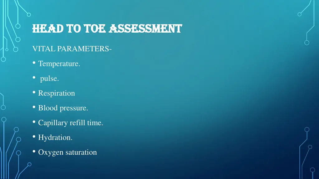 head to toe assessment head to toe assessment