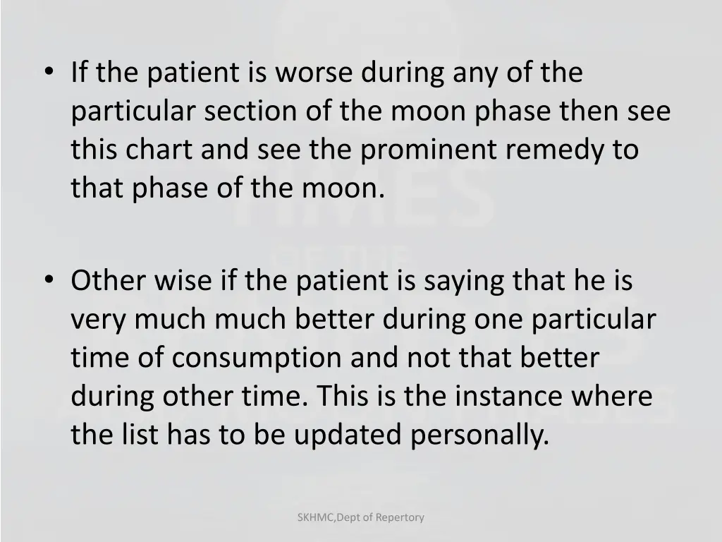 if the patient is worse during