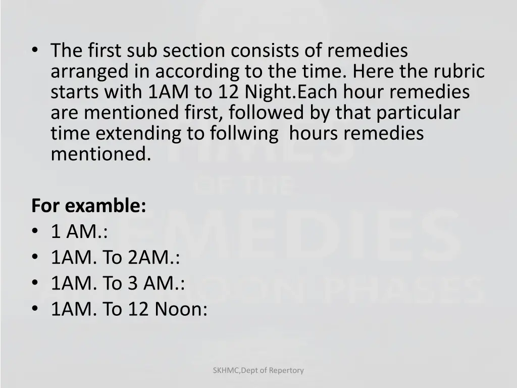 the first sub section consists of remedies