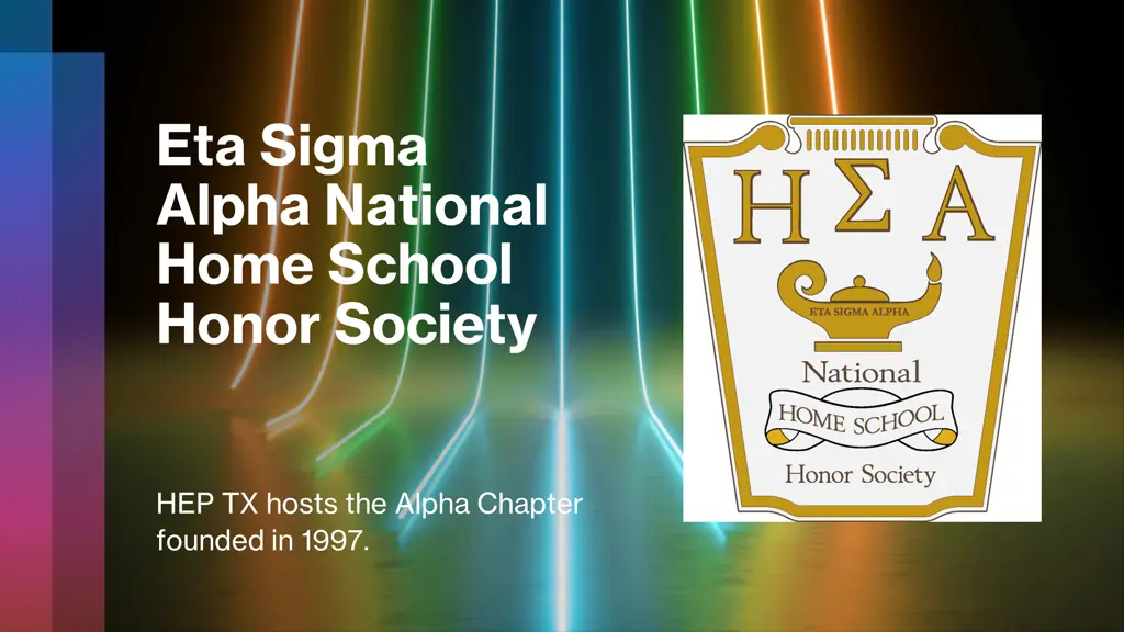 eta sigma alpha national home school honor society