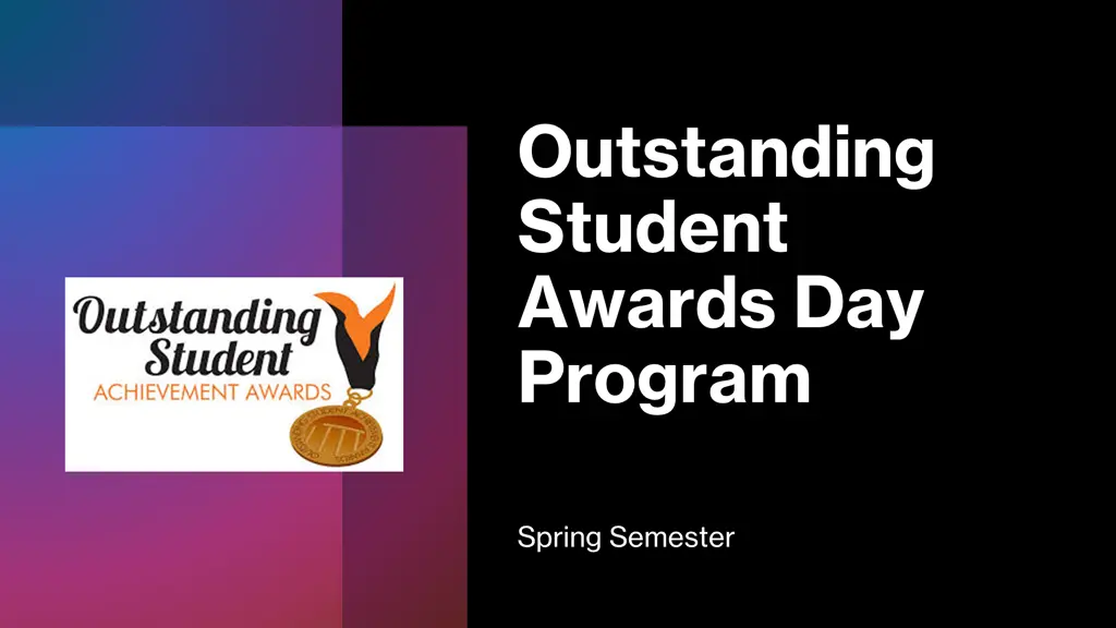 outstanding student awards day program