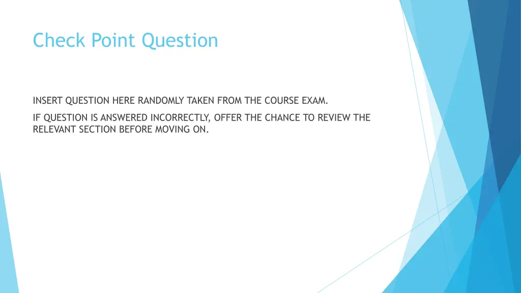 check point question 1