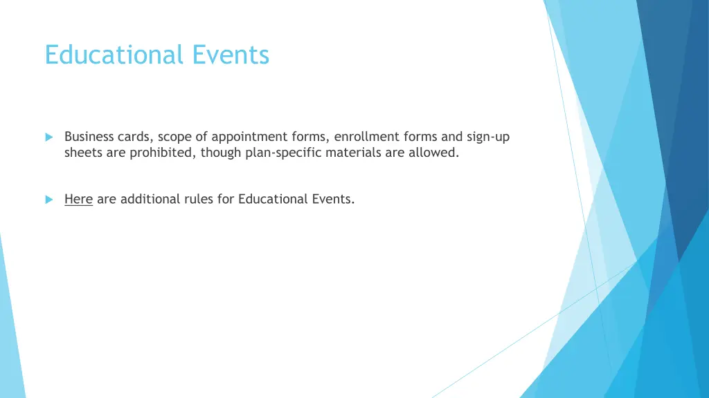 educational events 1