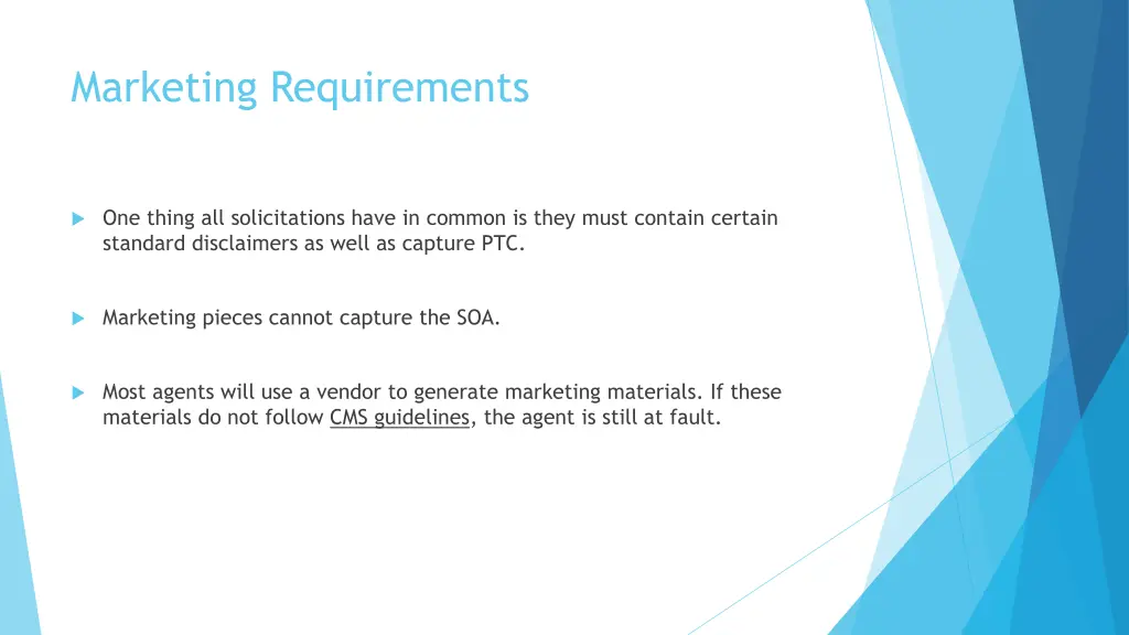 marketing requirements 2