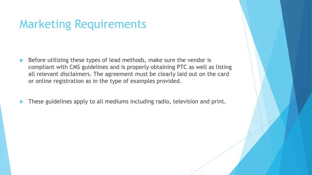 marketing requirements 3