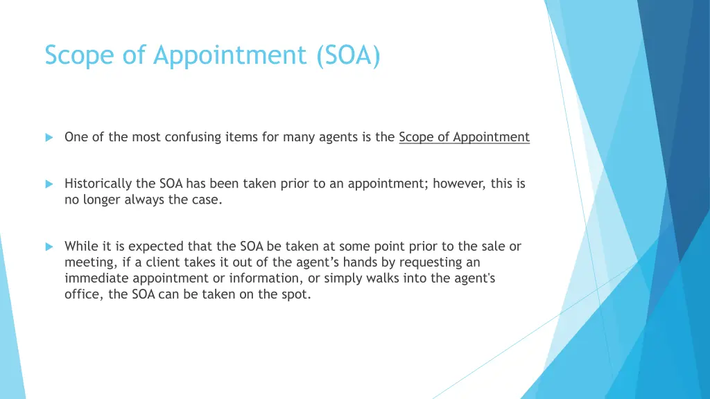 scope of appointment soa