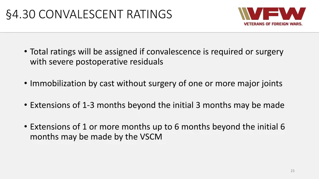 4 30 convalescent ratings