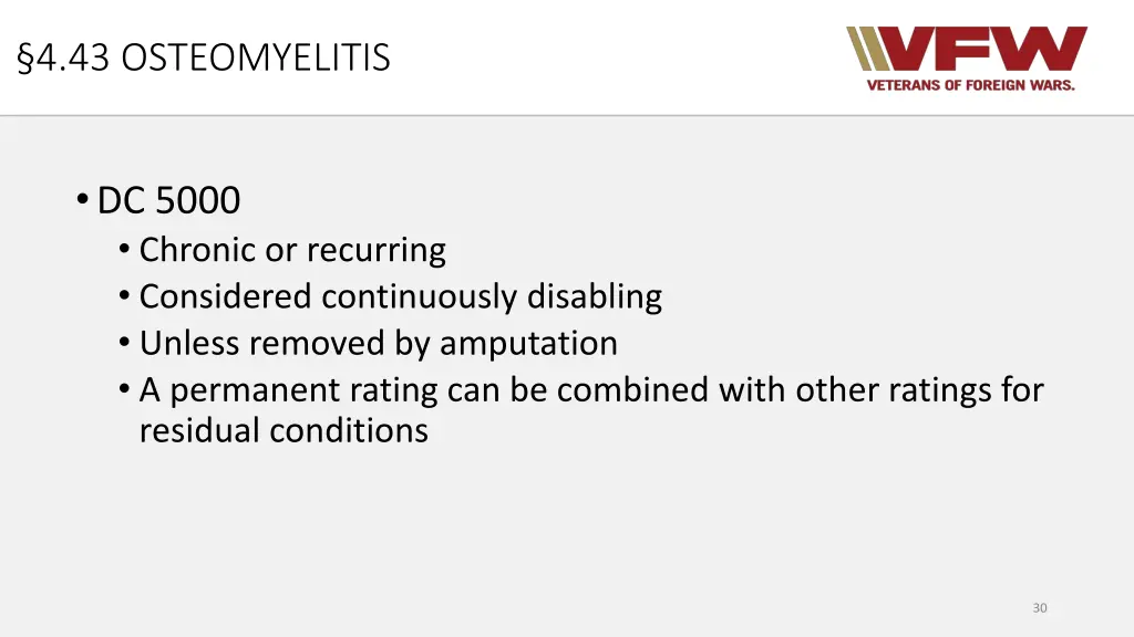 4 43 osteomyelitis