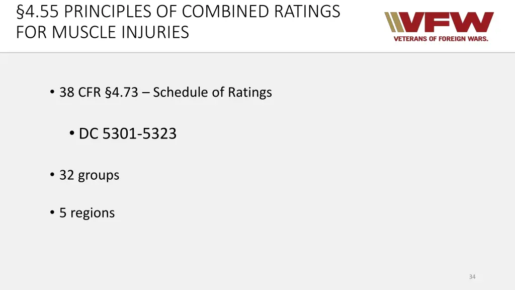 4 55 principles of combined ratings for muscle