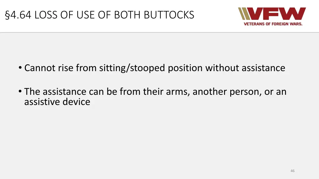 4 64 loss of use of both buttocks