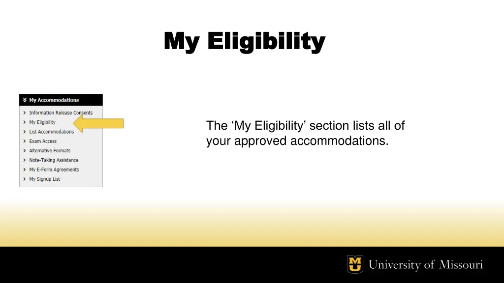 my eligibility my eligibility