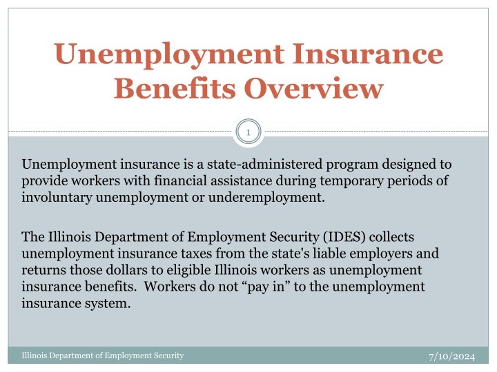 unemployment insurance benefits overview