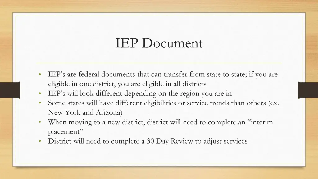 iep document