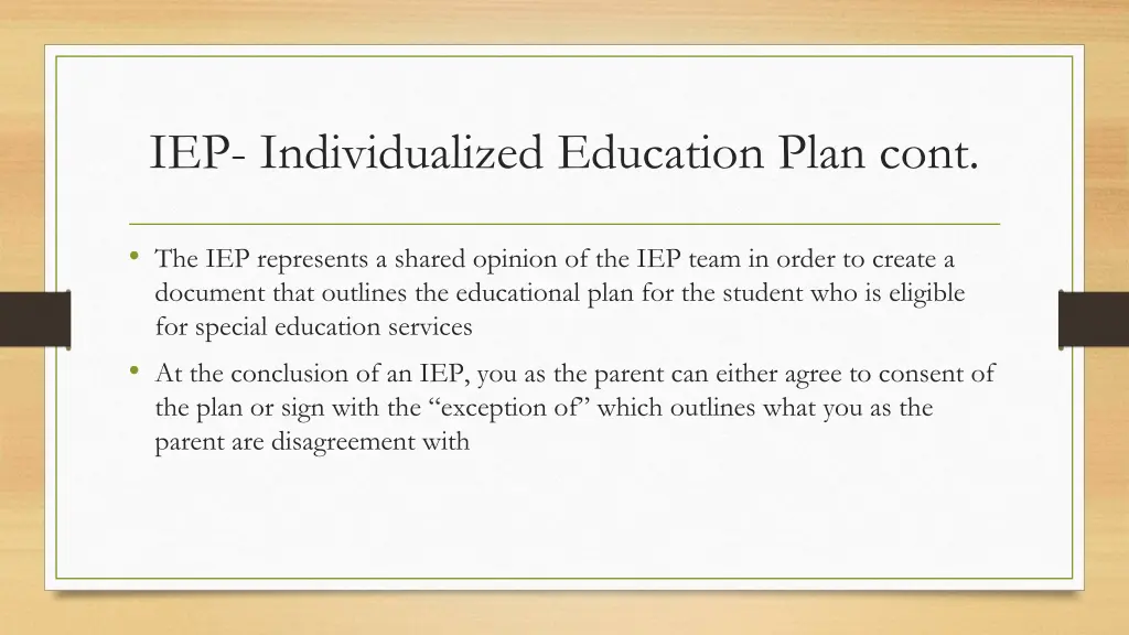 iep individualized education plan cont 1