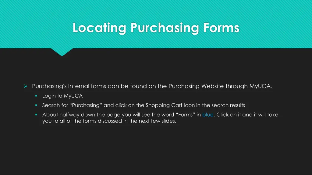 locating purchasing forms