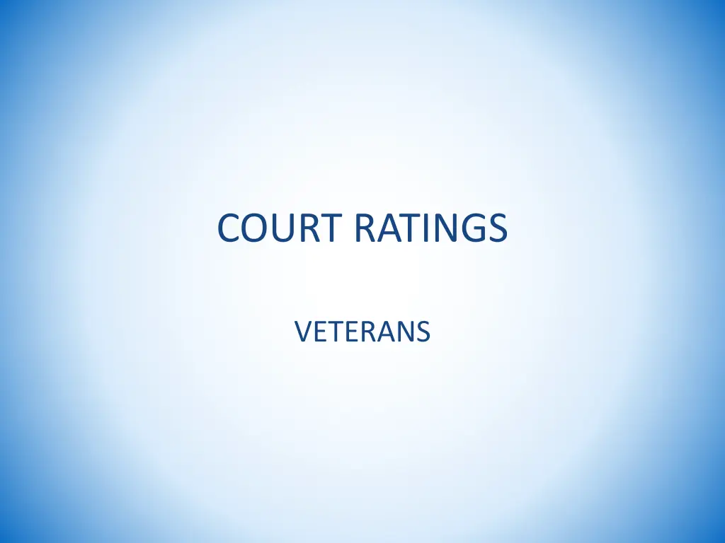 court ratings