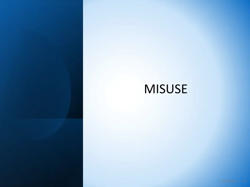 misuse