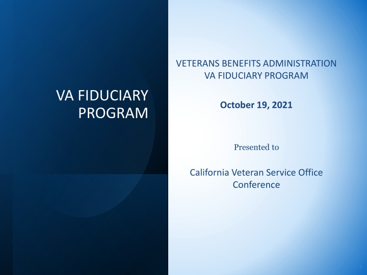 veterans benefits administration va fiduciary