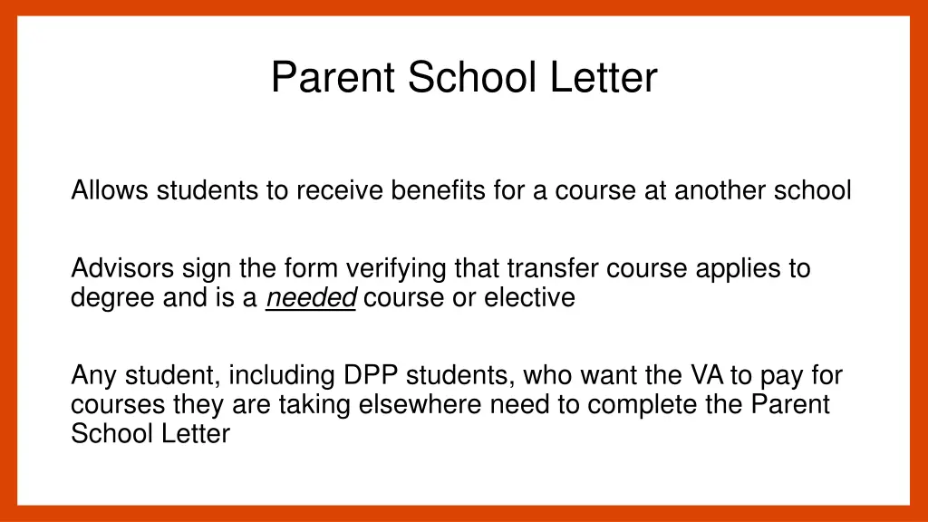 parent school letter