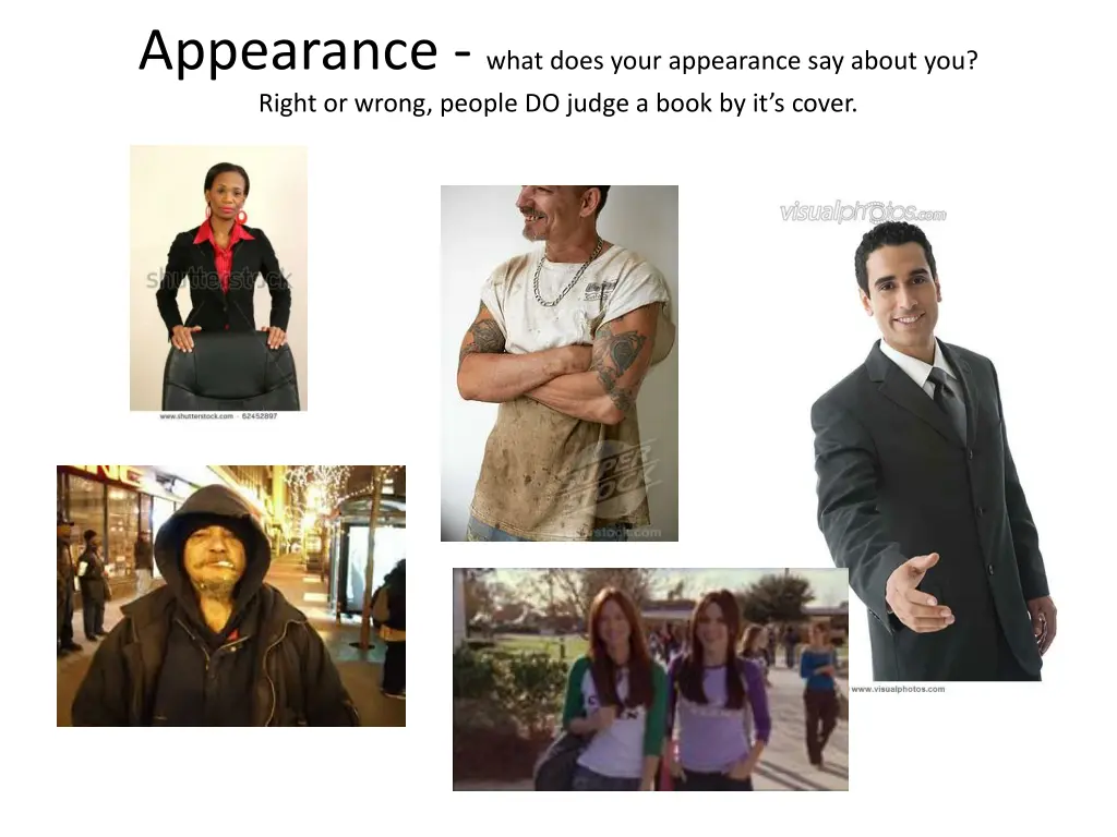 appearance what does your appearance say about