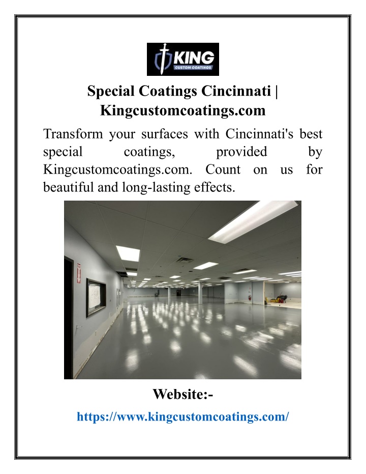 special coatings cincinnati kingcustomcoatings