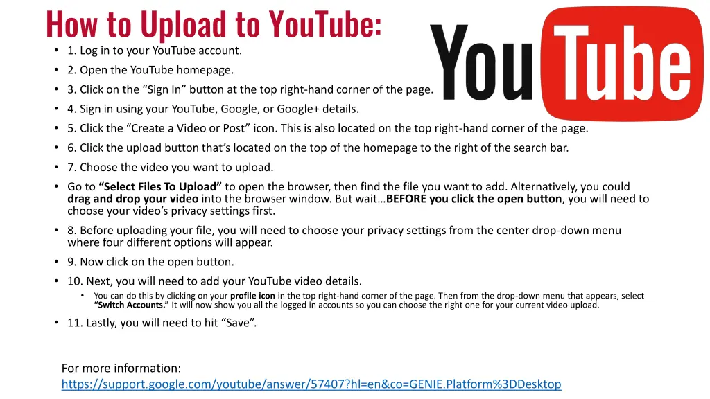 how to upload to youtube 1 log in to your youtube