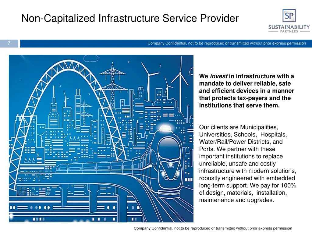 non capitalized infrastructure service provider