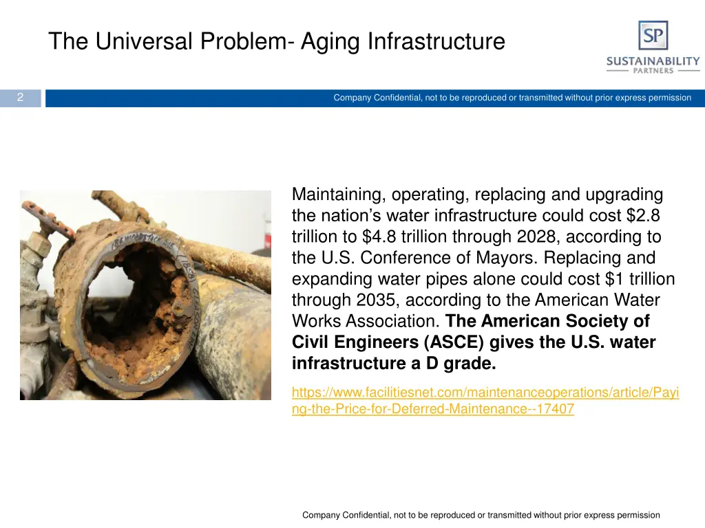 the universal problem aging infrastructure