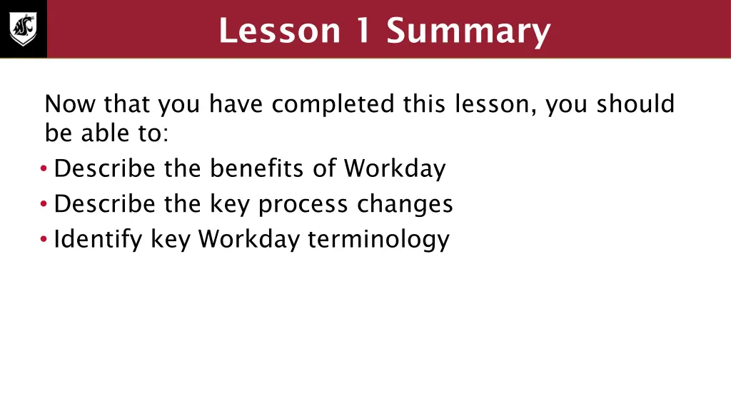 lesson 1 summary