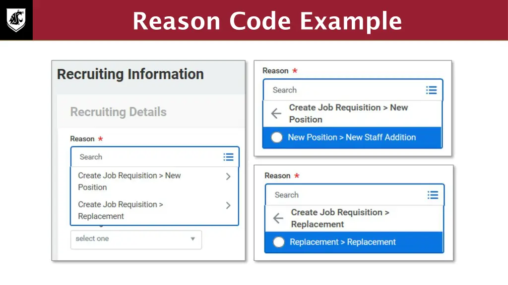 reason code example