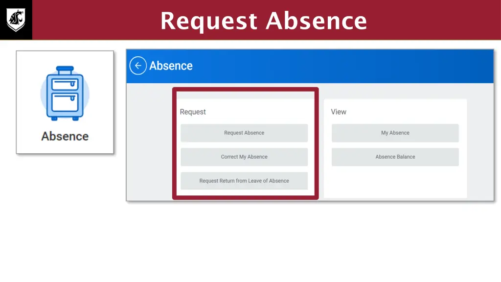 request absence