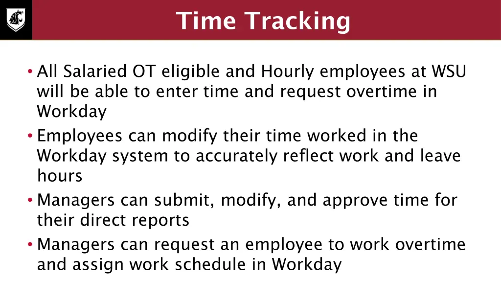 time tracking