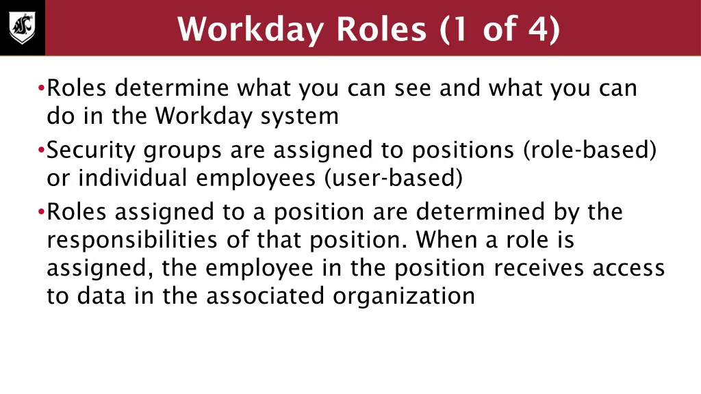 workday roles 1 of 4