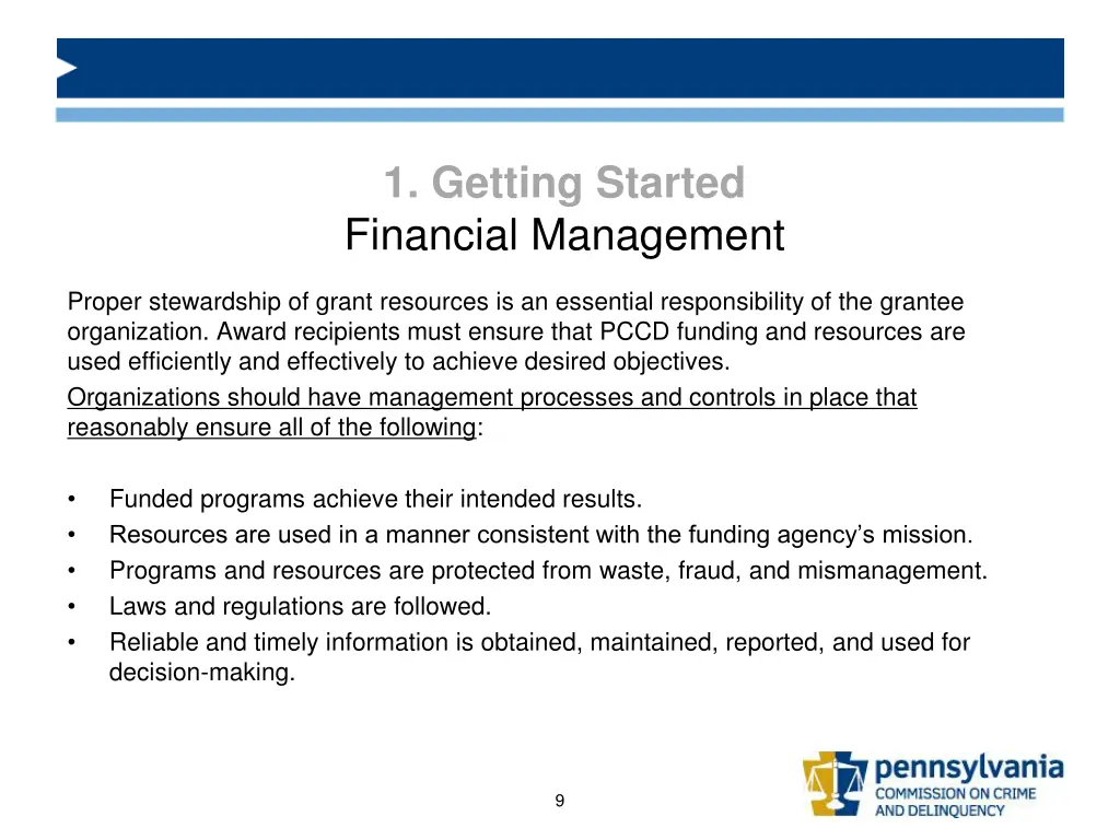 1 getting started financial management