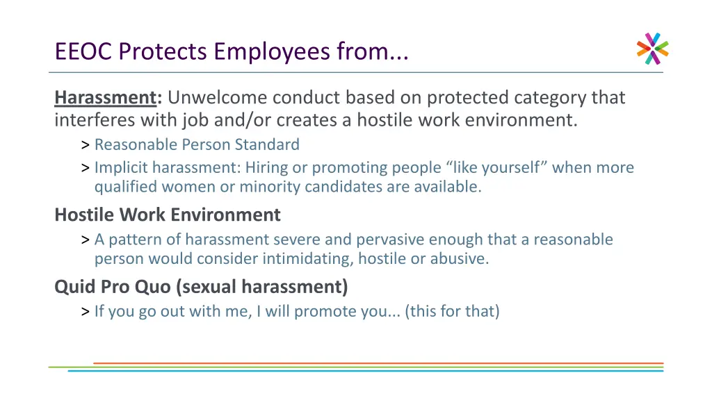 eeoc protects employees from 1