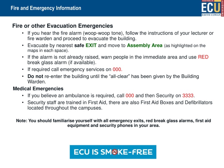 fire and emergency information