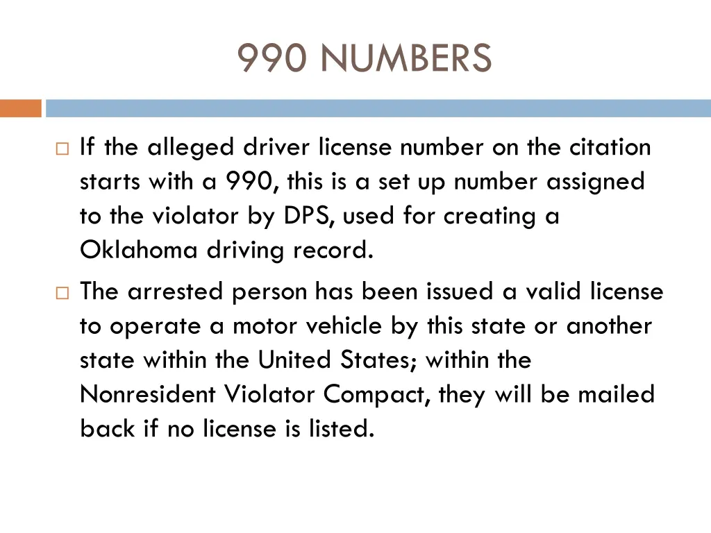 990 numbers