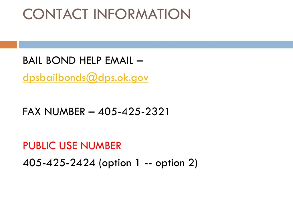 contact information 1