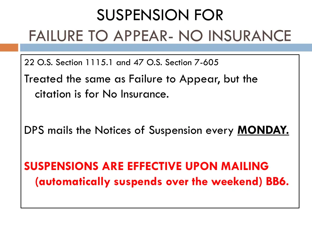 suspension for