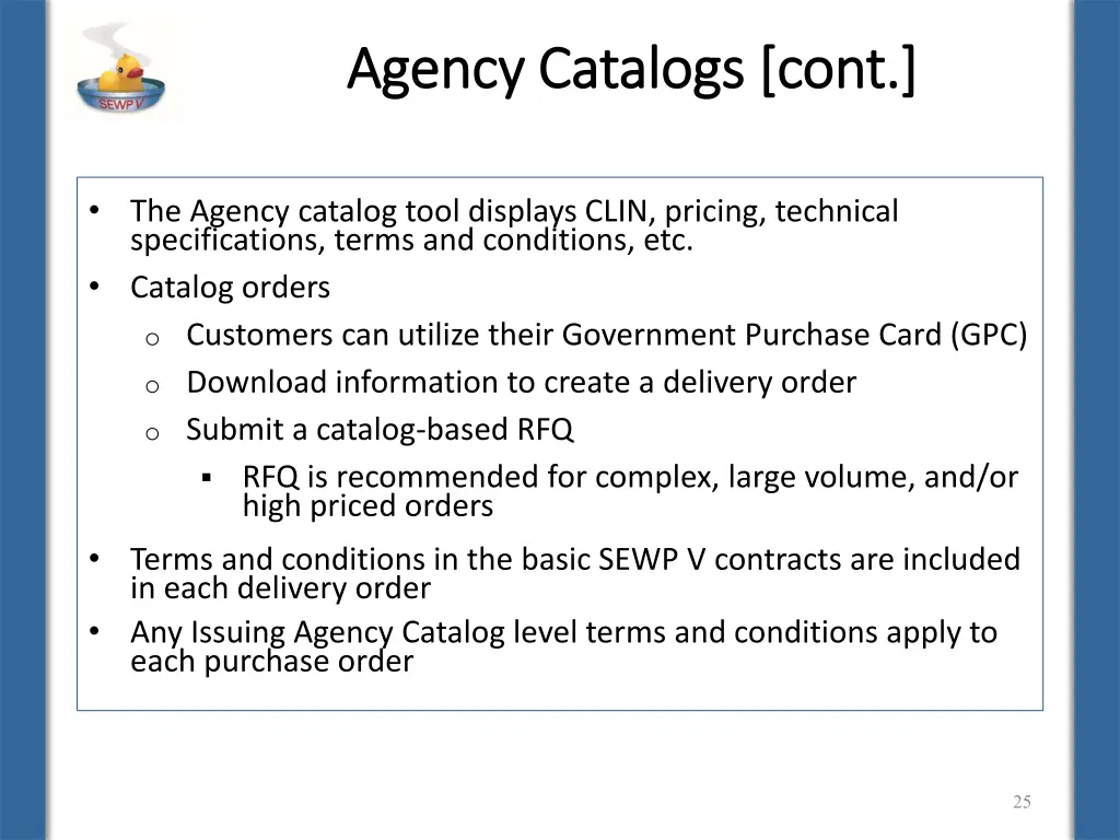 agency catalogs cont agency catalogs cont