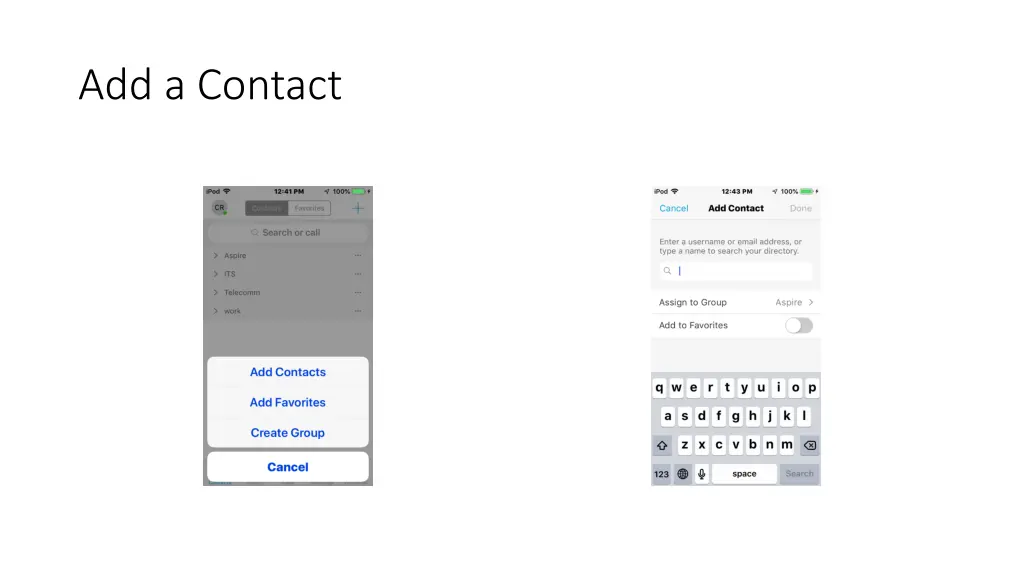 add a contact