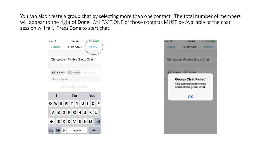 you can also create a group chat by selecting