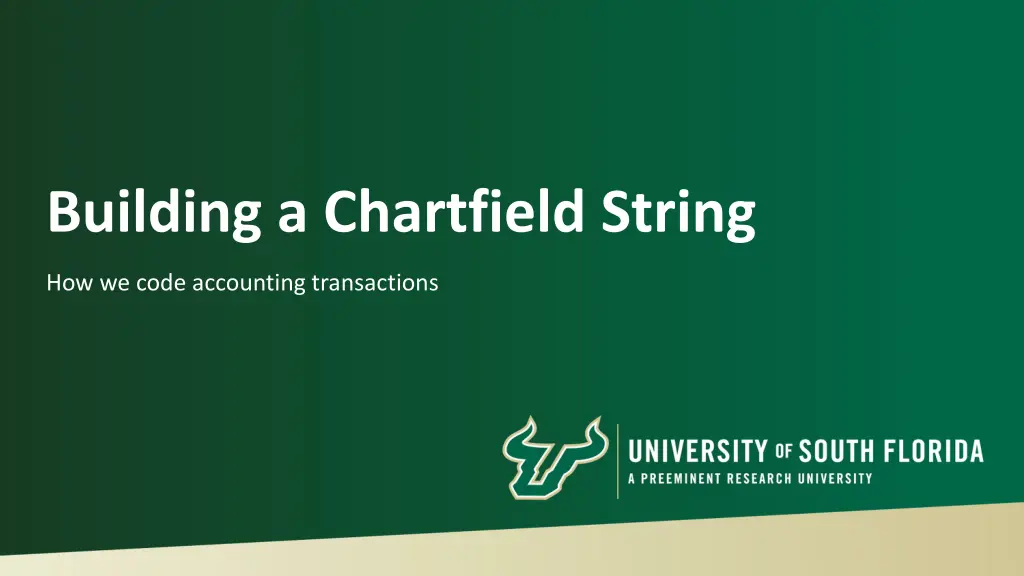 building a chartfield string