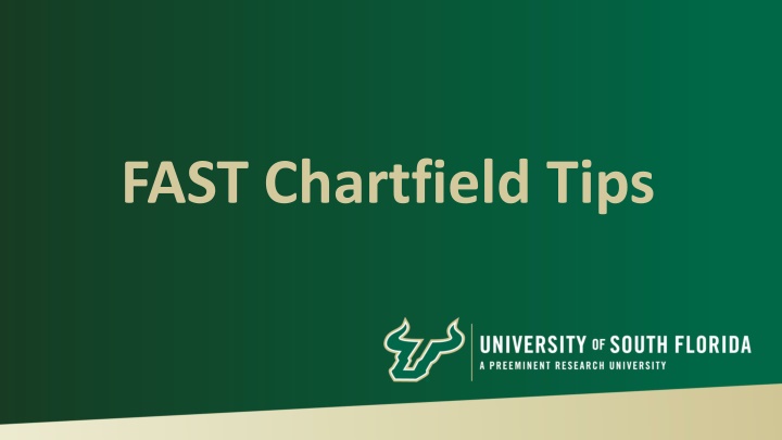 fast chartfield tips